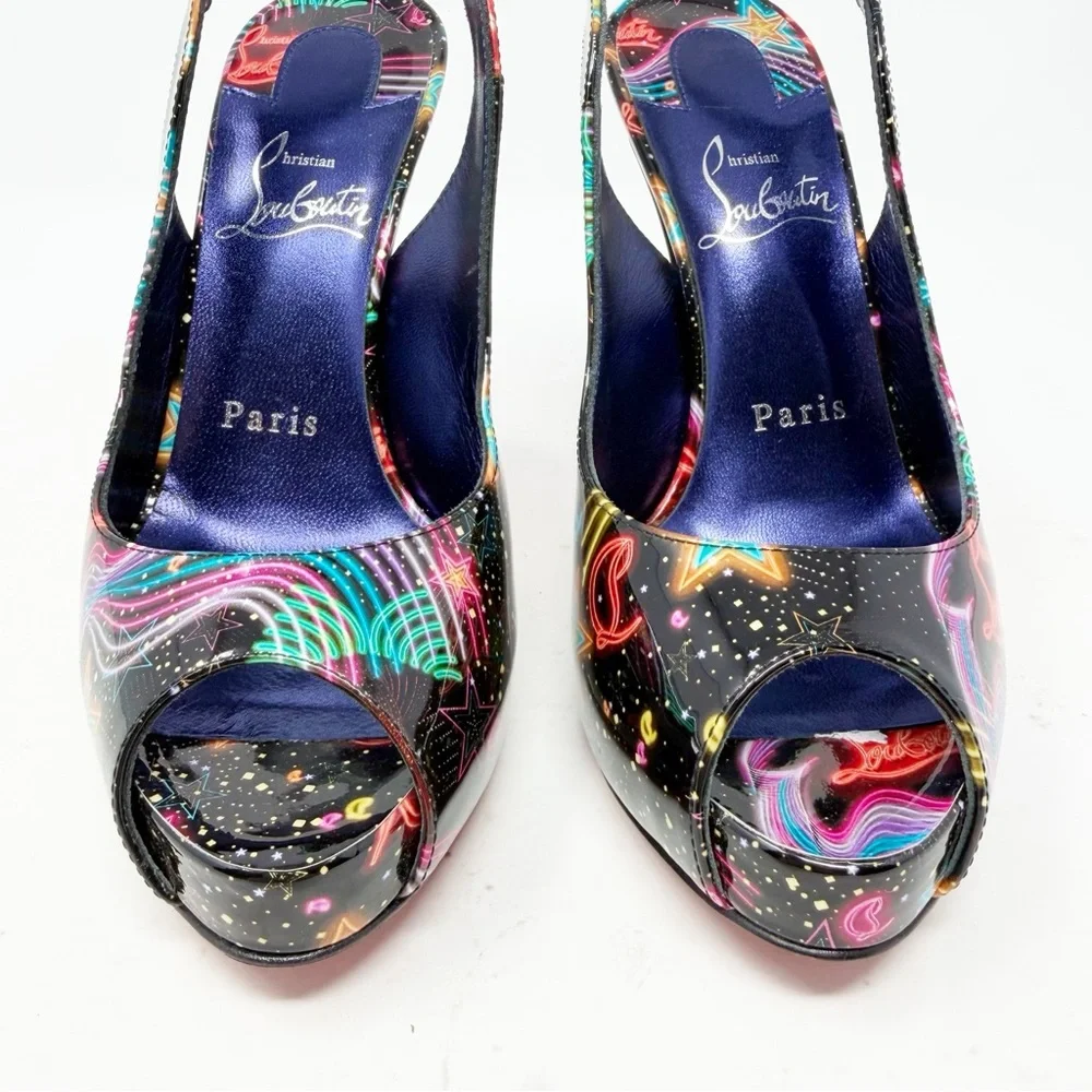 Christian Louboutin Hot Chick Sling Alta 120 Heels Womens EU 36 - Picture 5 of 11